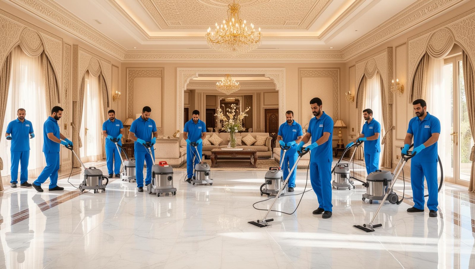 فريق تنظيف محترف من شركة نظافة جدة